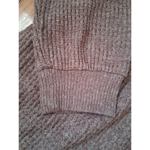 Torrid Womens Mauve Waffle Knit Off the Shoulder Sweater Plus Size 3 Long Sleeve - Picture 5 of 9